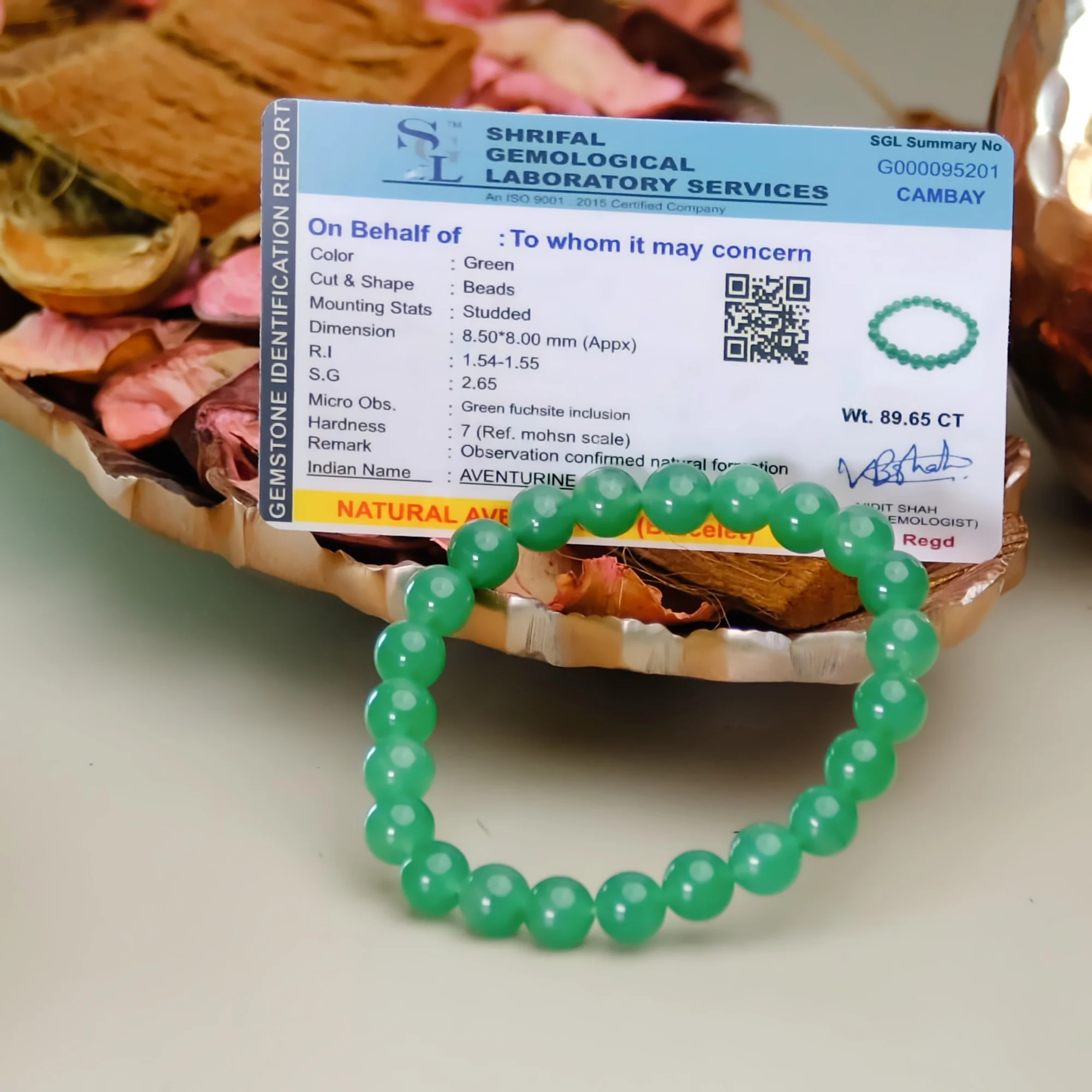 8mm Green Aventurine Healing Bracelet