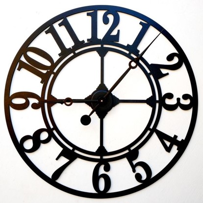 Auromin Designer Stylish Metal Wall Clock for Living Room, Bedroom, Office, Kitchen, Home and Hall, 